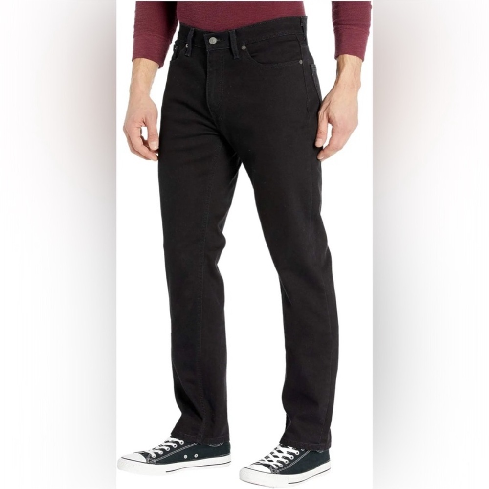 Levi’s 541 Athletic Taper Jeans Men 34 Black Stretch Denim